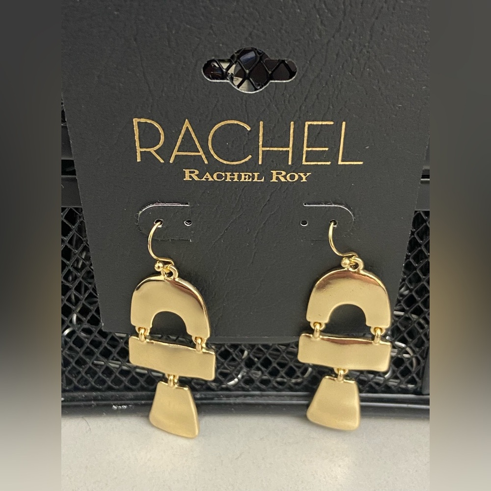 NWT Rachel Roy goldtone earrings